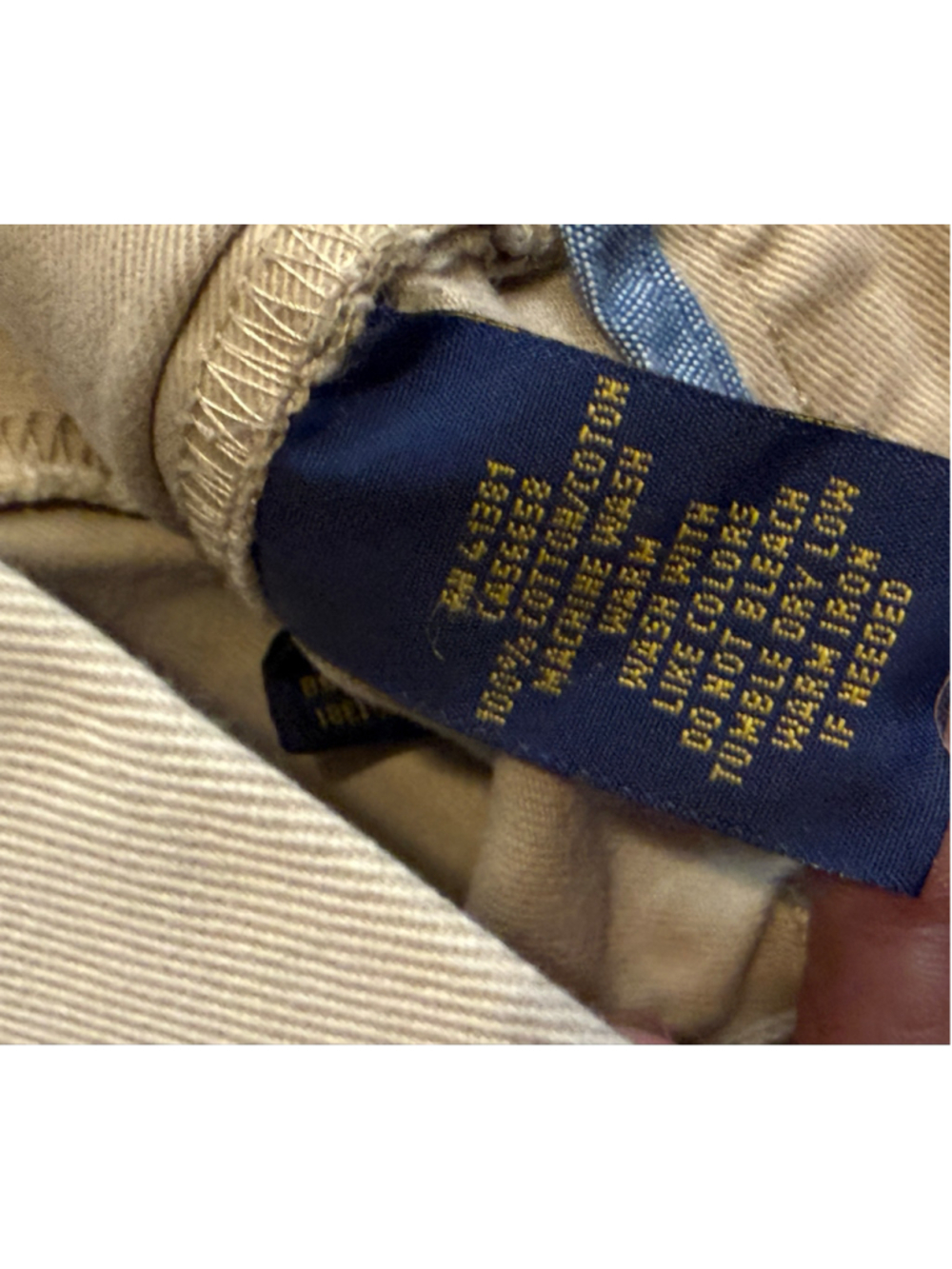 Polo Ralph Lauren Mens Classic Fit Chino Shorts Sz 30 Tan Khaki Flat Front 9” - Picture 5 of 7